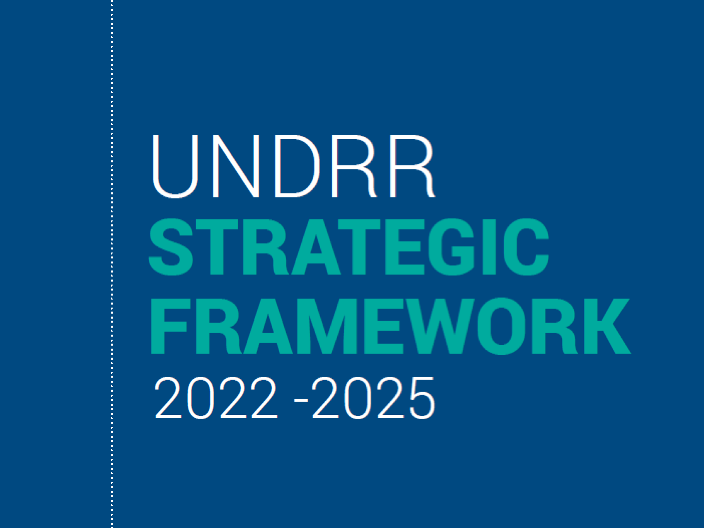 Cover image of the strategic framework 2022-2025