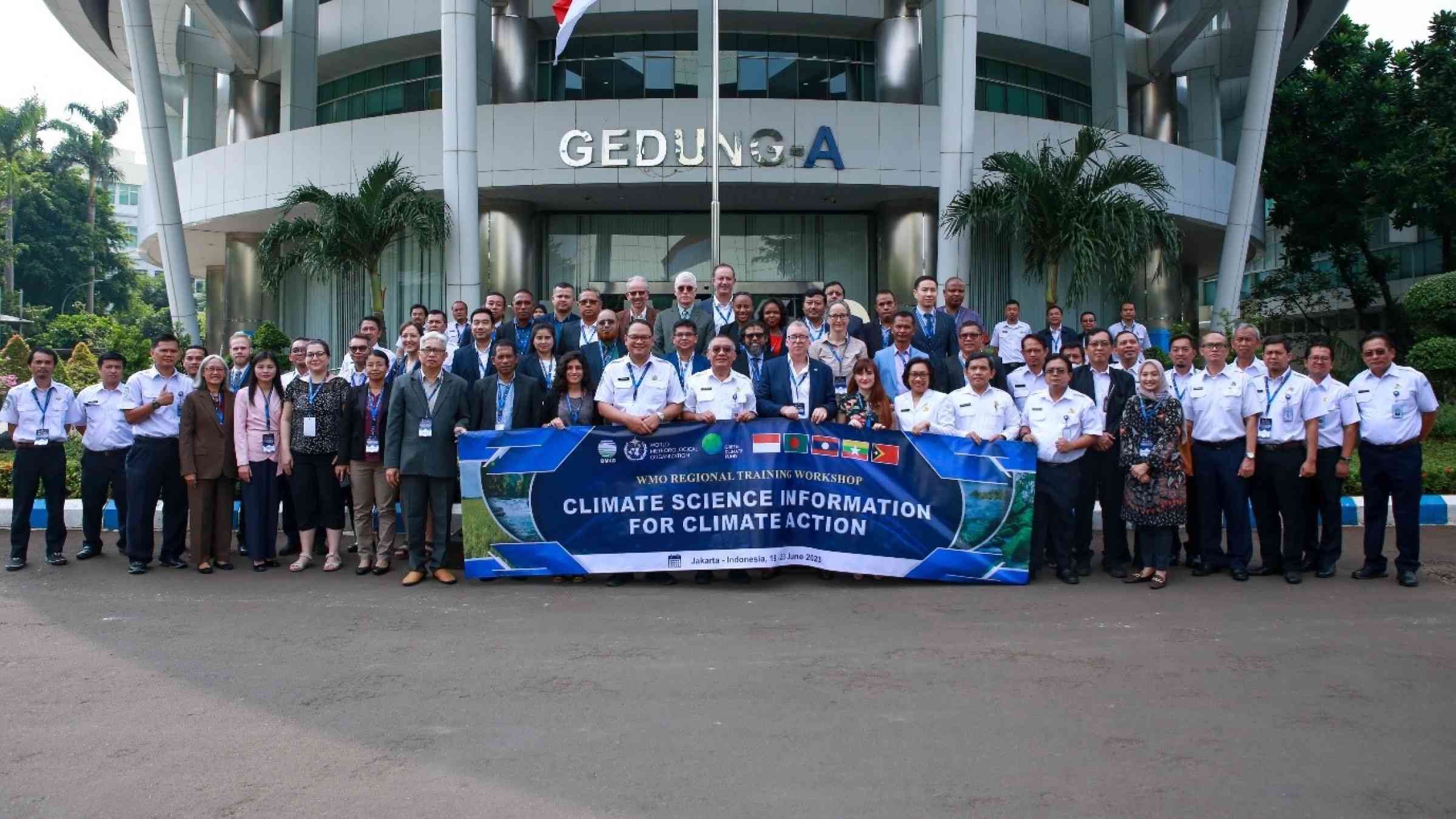 Group of participants, experts and hosts of the workshop held in Jakarta, Indonesia