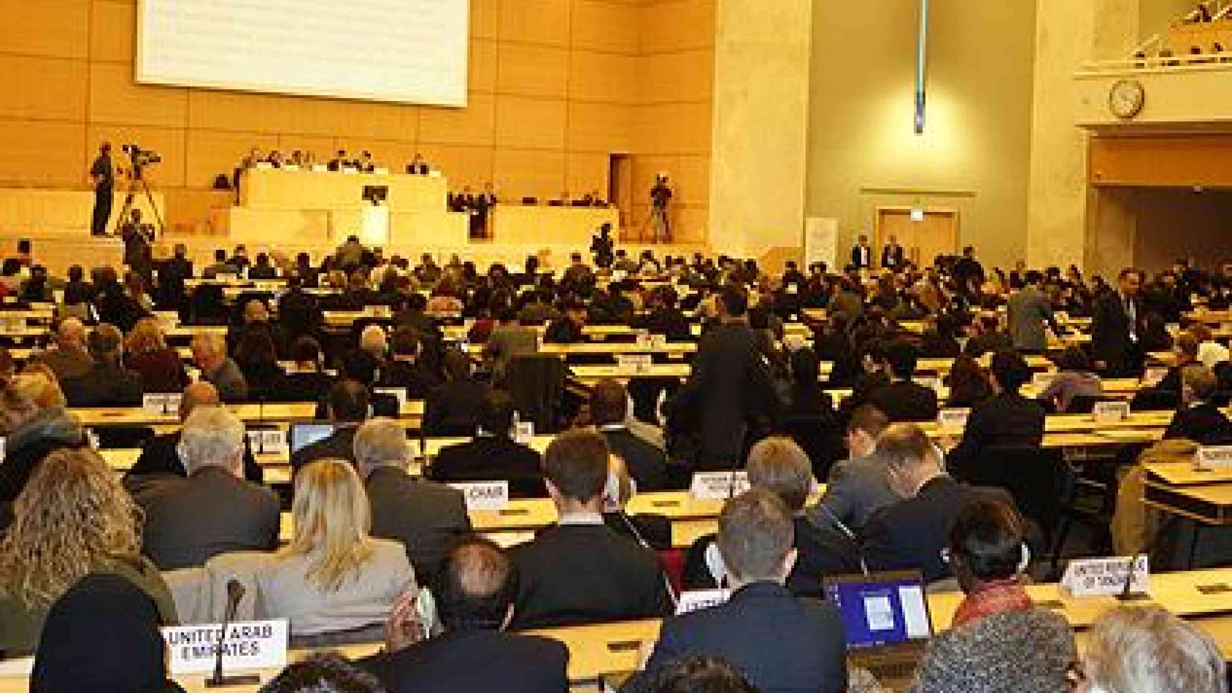 The second Preparatory Committee meeting for the Third UN World Conference on Disaster Risk Reduction opened in Geneva today. (Photo: UNISDR)