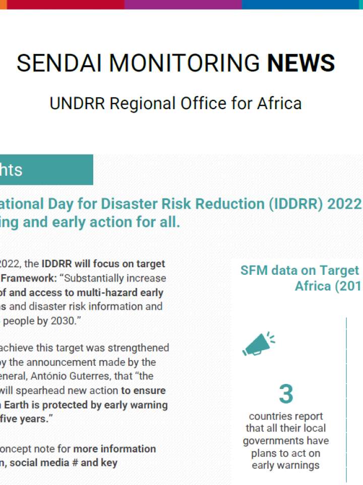 UNDRR Africa SFM cover page