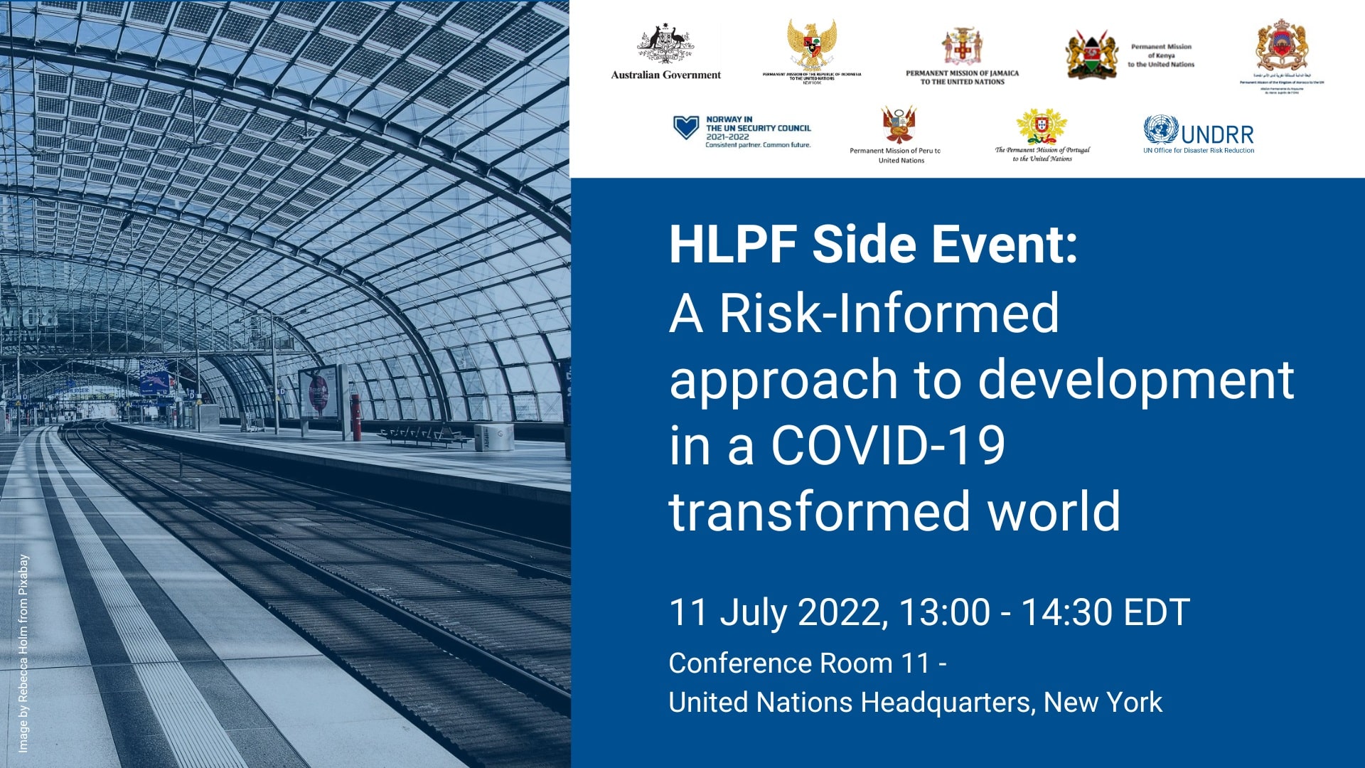 HLPF Side Event: A Risk-Informed Approach to Development in a COVID-19 ...