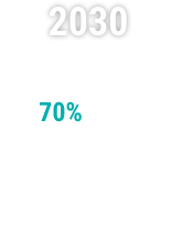 Prevision of electricity connection by 2030: 70%