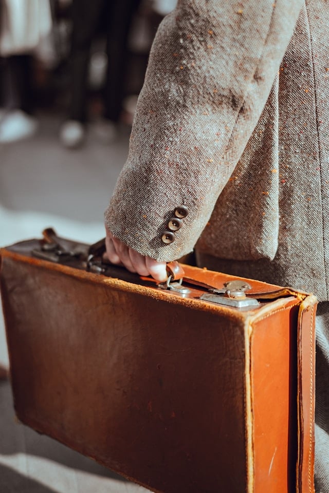 man carrying a briefcase