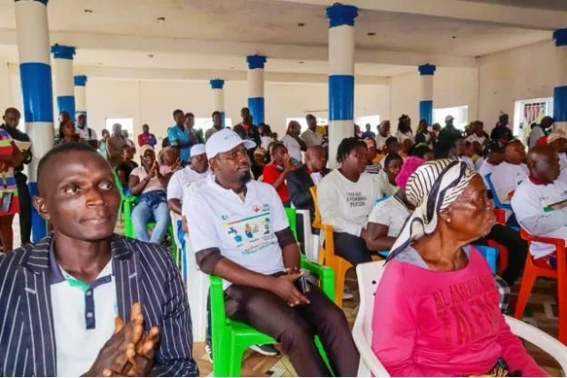 People gathered for the launch of Strengthening Resilience and Supporting Disaster-Affected Populations in Liberia