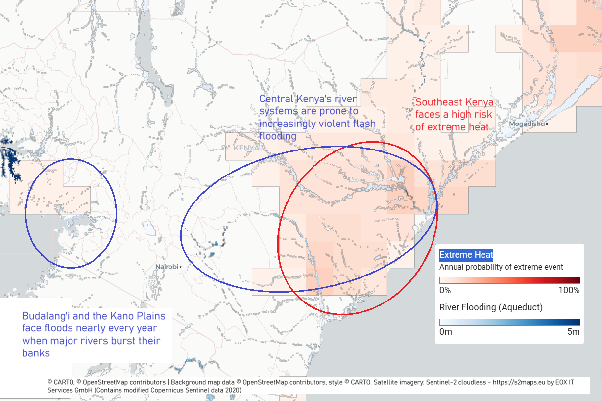 Kenya hazard map