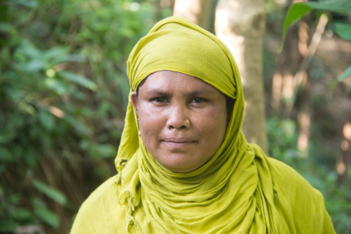 Salma Begum from FDMN community is working for plant maintenance at Ukhiya, Cox’s Bazar. 