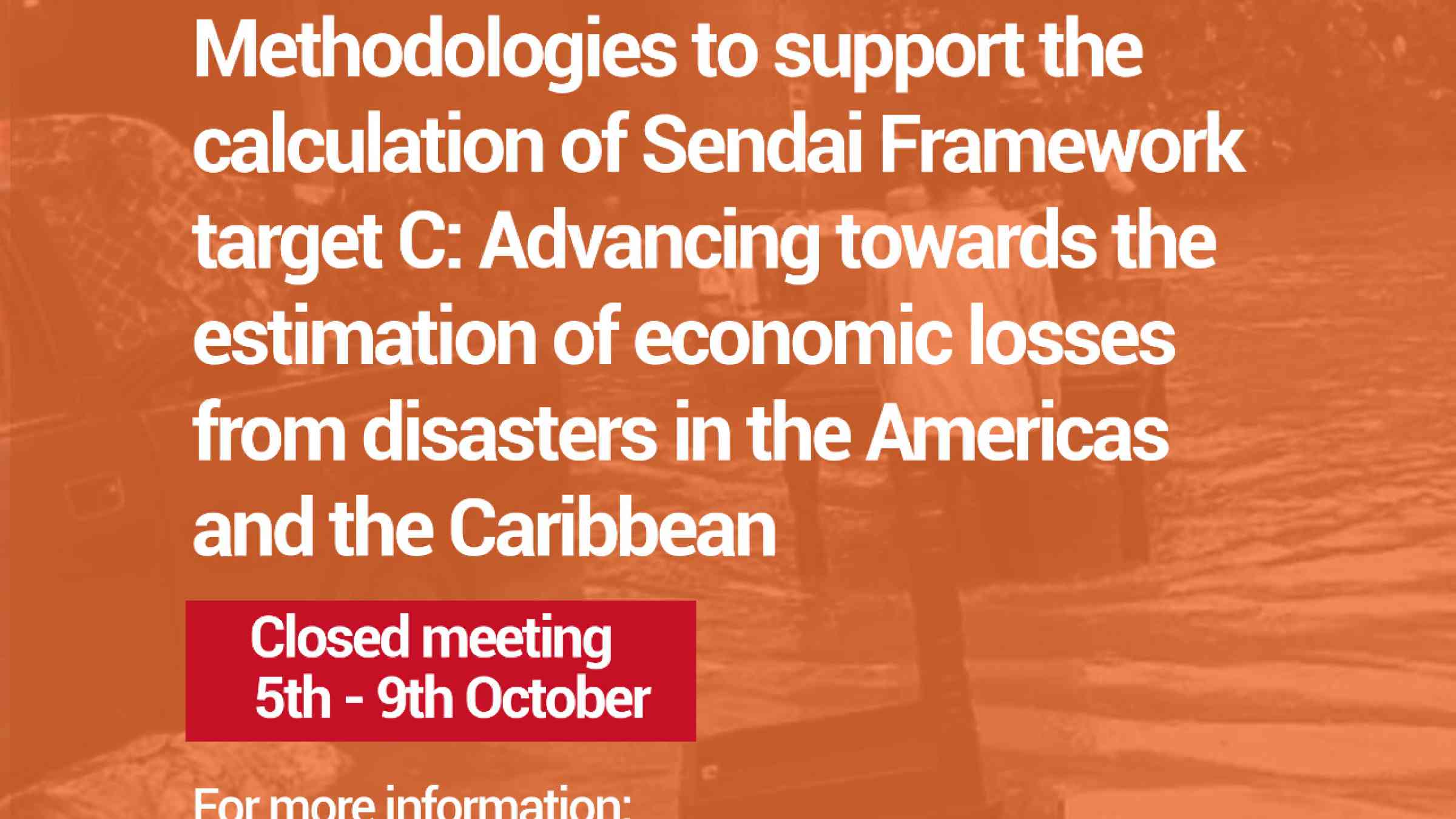 Methodologies to support the calculation of Sendai Framework target C