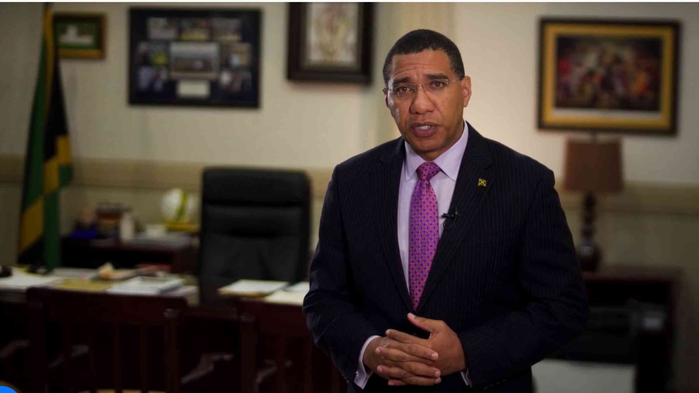 Jamaica Prime Minister Andrew Holness