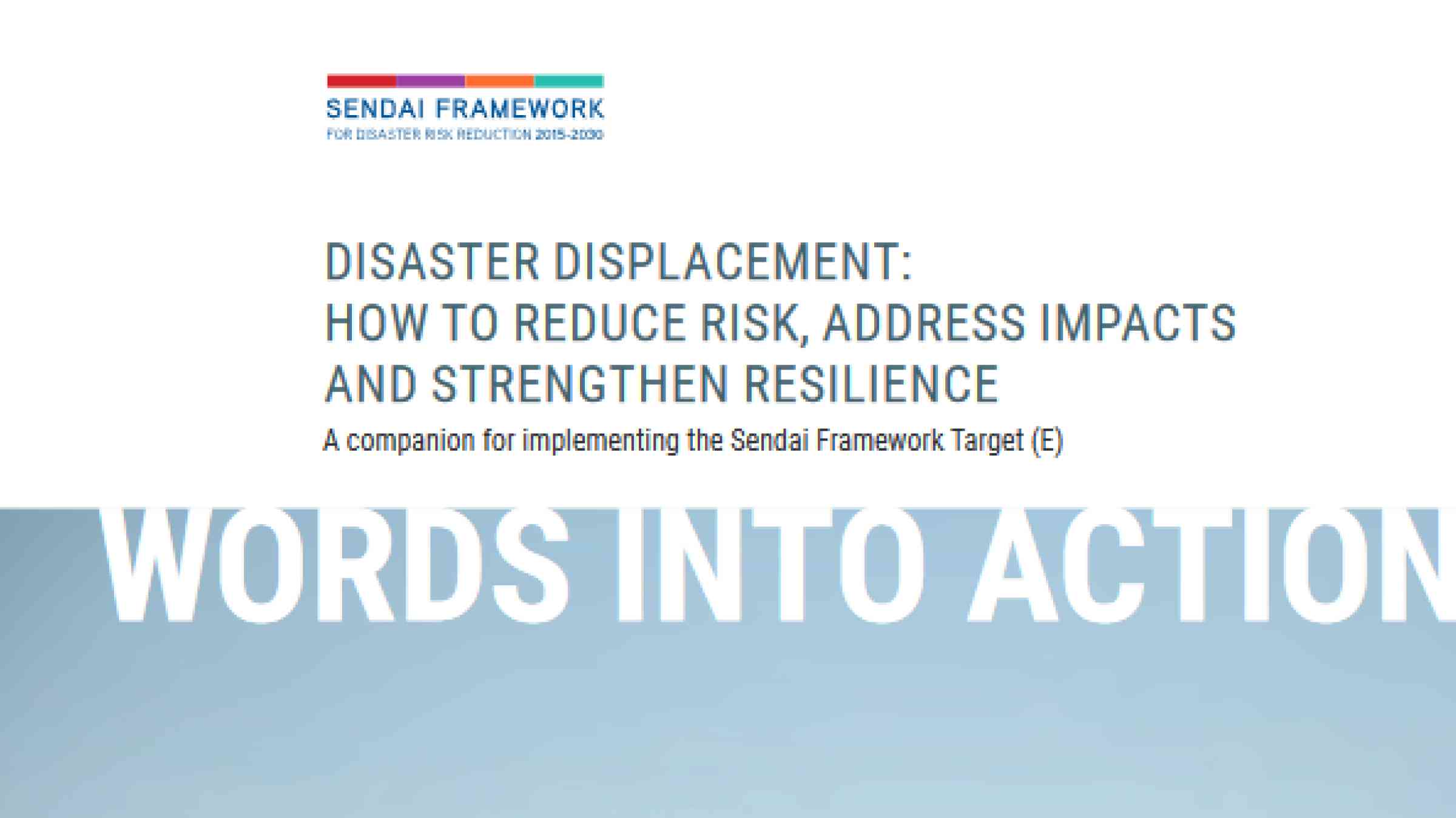 Words into Action: Disaster Displacement