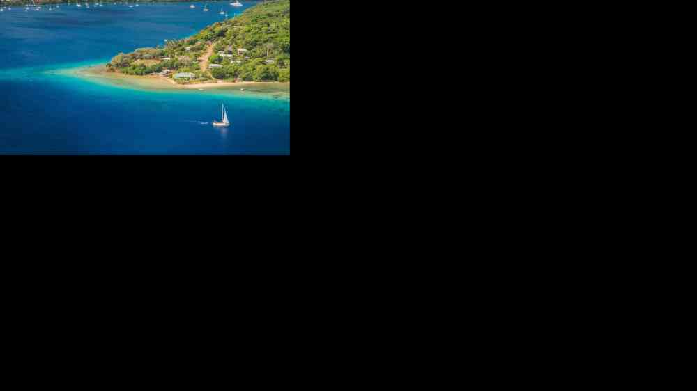 Kingdom of Tonga viewed from above