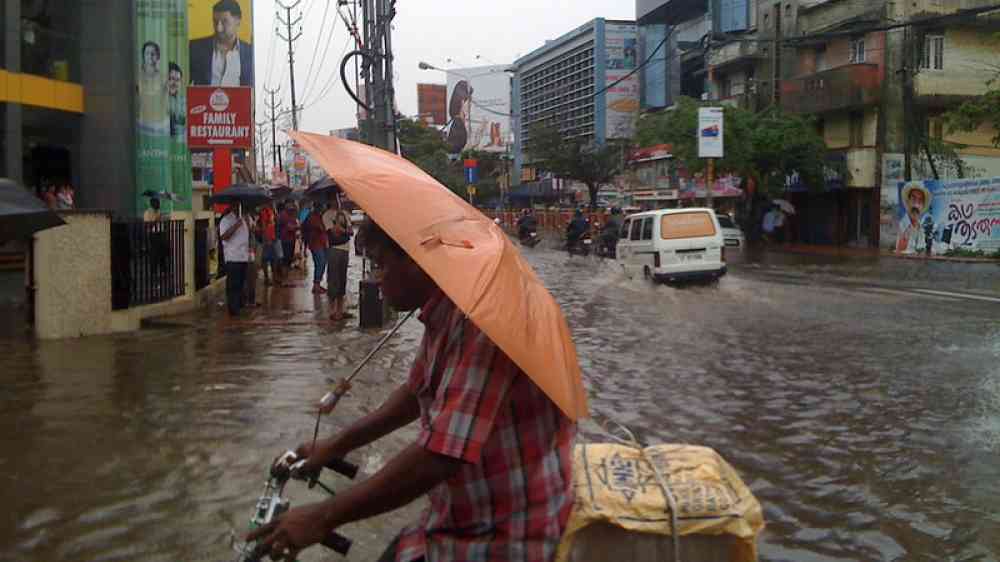 Flooding from the Padma river 