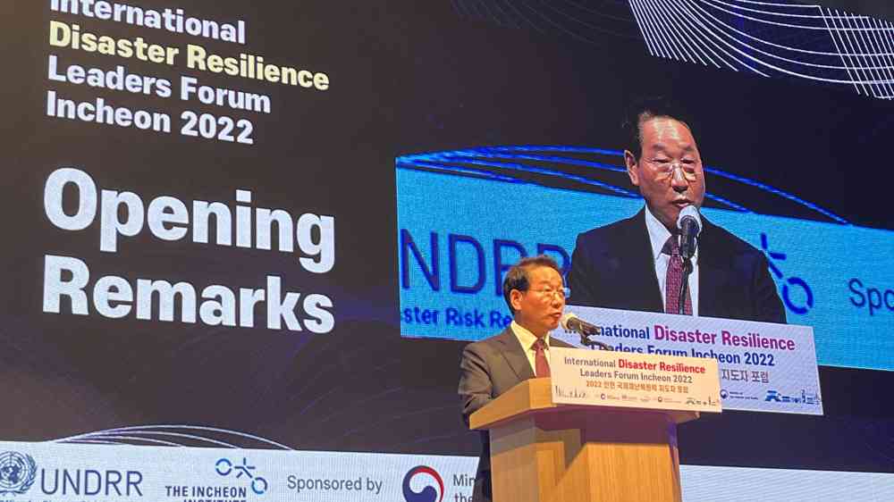 Incheon Mayor Yoo Disaster Resilience Forum.