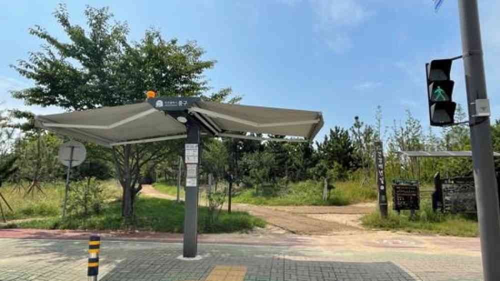 Street shade in Incheon