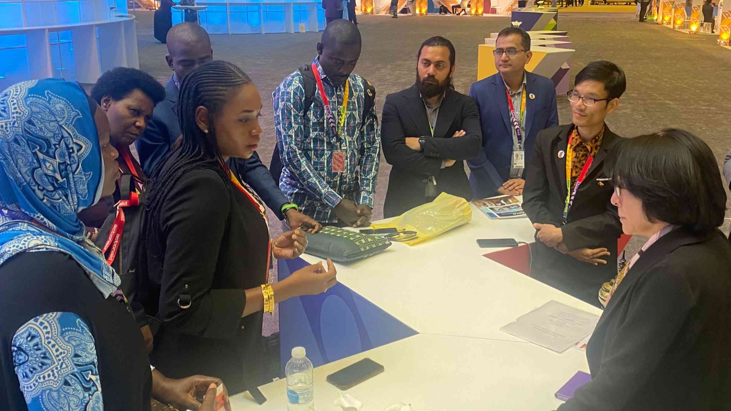 SRSG with stakeholders at LDC5