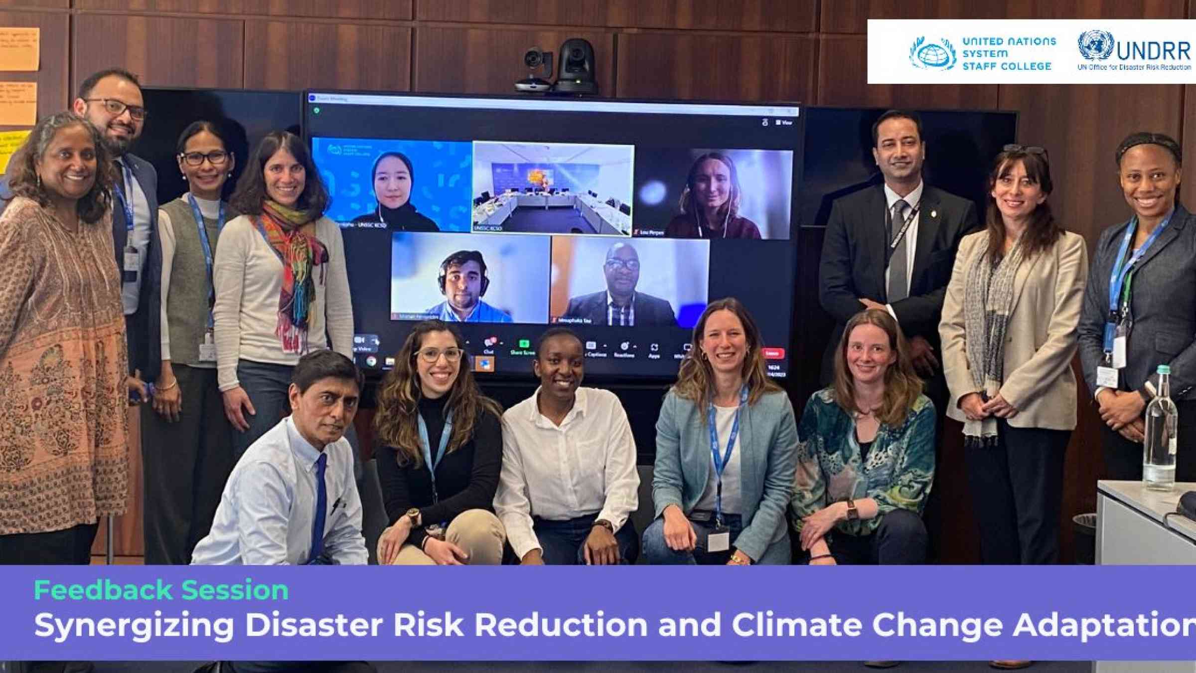 Group of experts participating in the feedback session