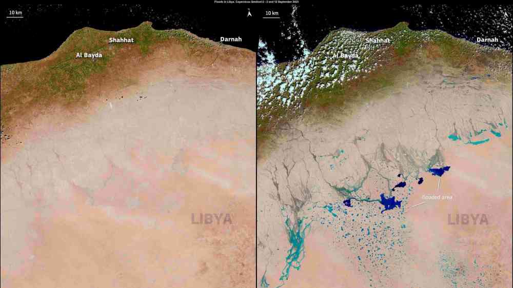 Storm Daniel Causes Flooding in Libya
