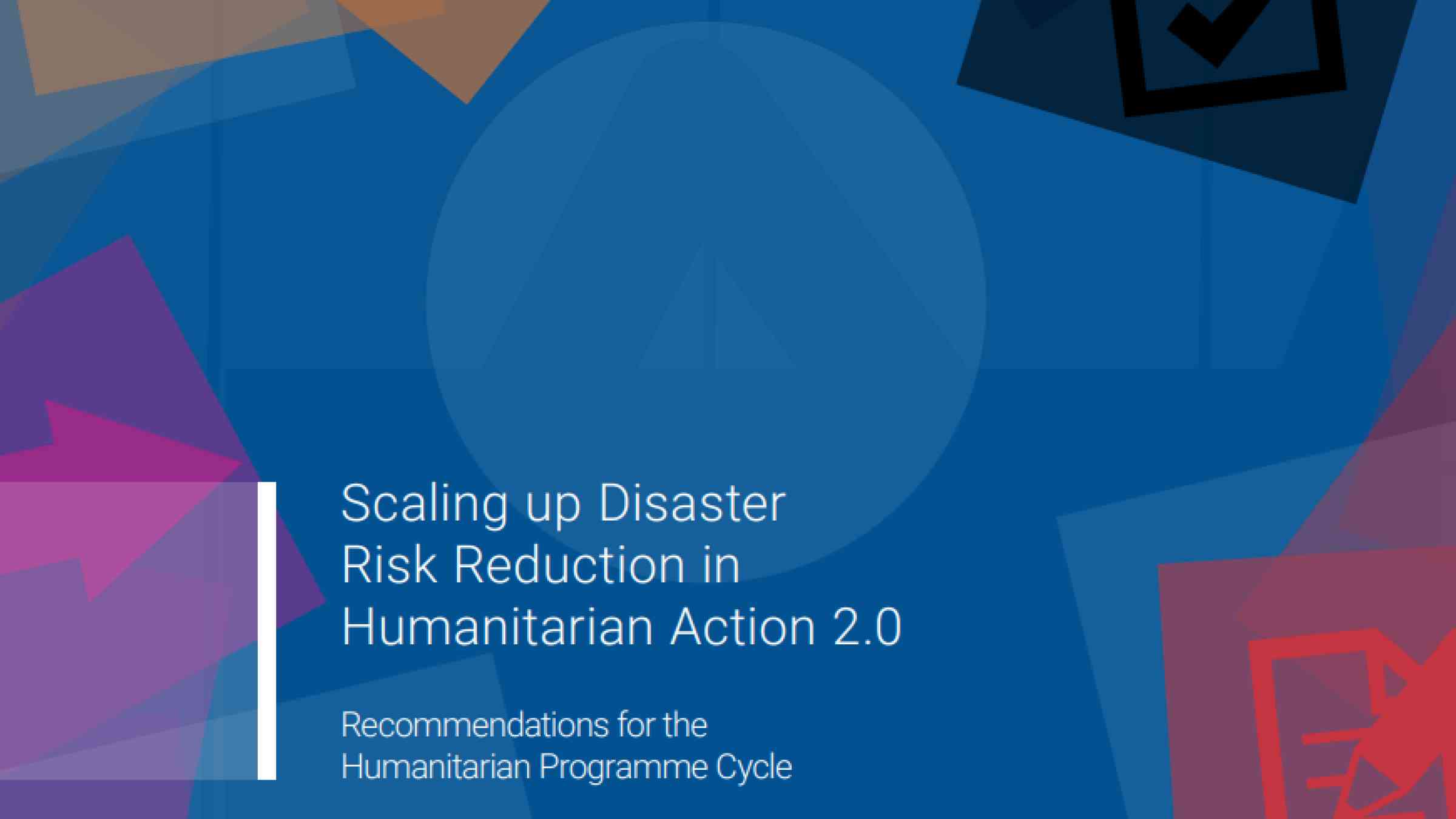 Scaling up disaster risk reduction in humanitarian action