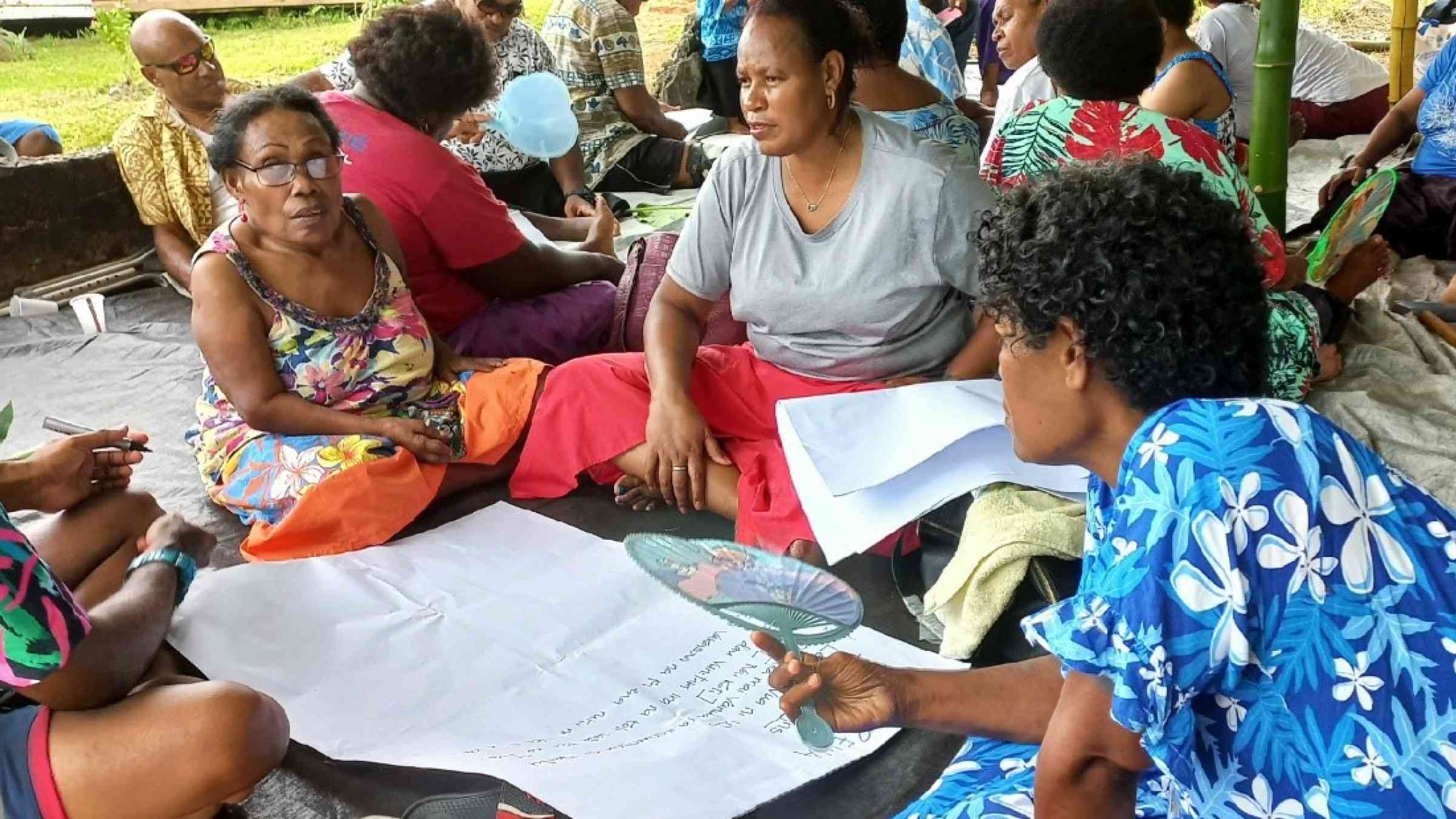 A group of women in Fiji