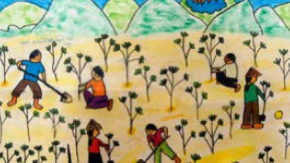 children and youth in Vietnam created drawings