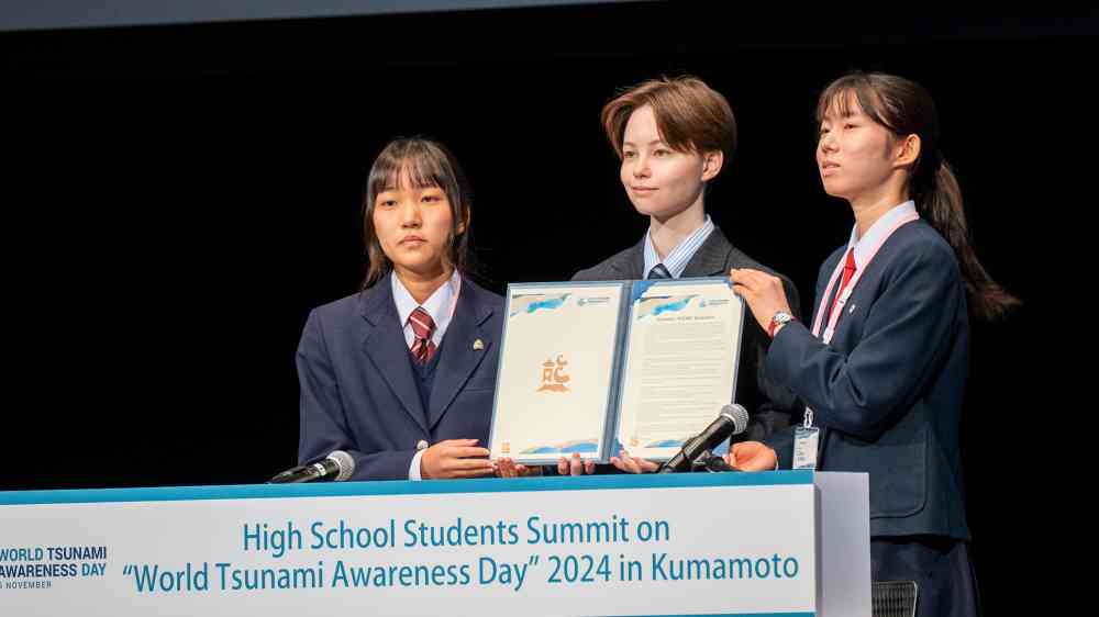 Student Summit Record number of students at High School Students Summit in Japan | UNDRR