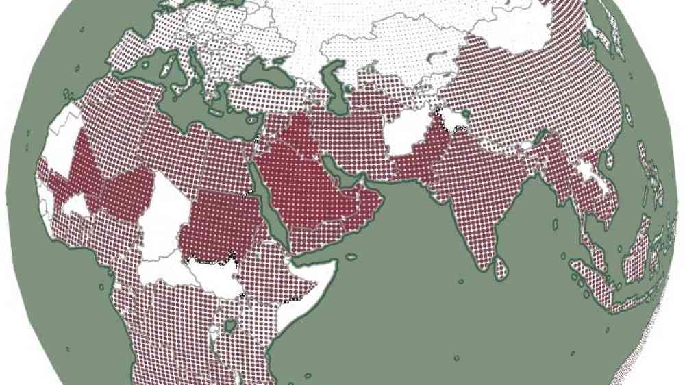 GAR 2025 Map climate costs
