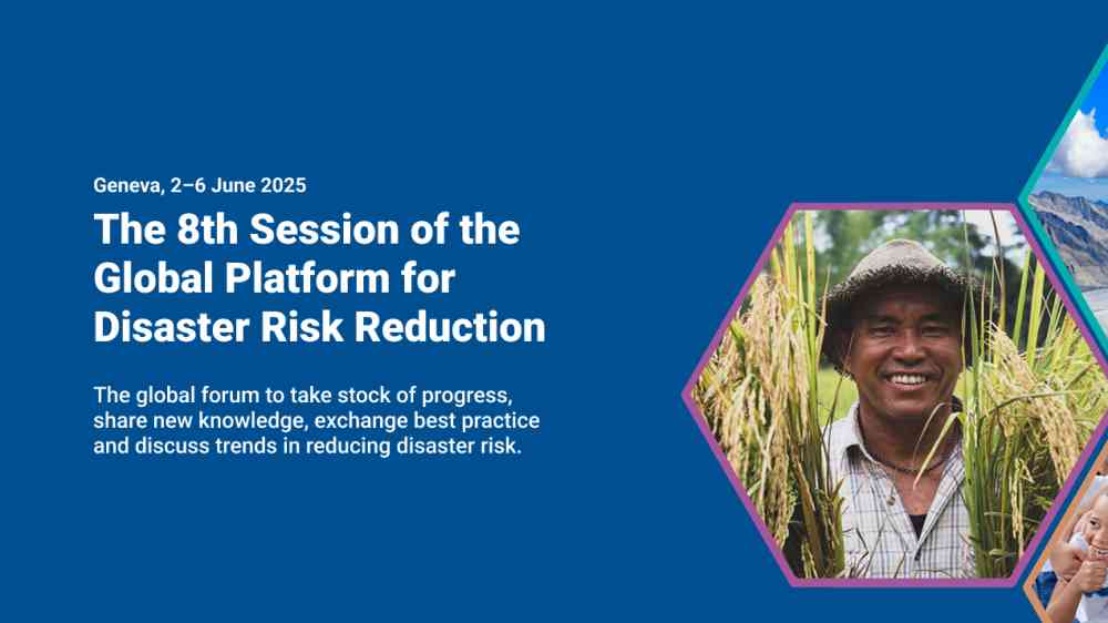 Banner of the 8th session of the global platform for disaster risk reduction