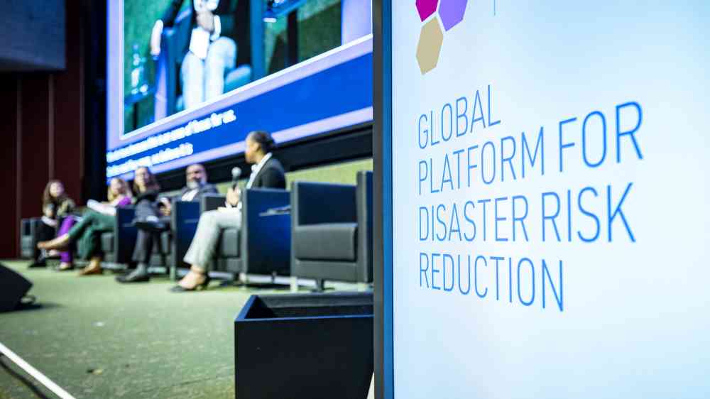 A shot from the "From Paris to Sendai: The Fundamental Connection of Climate and DRR" event