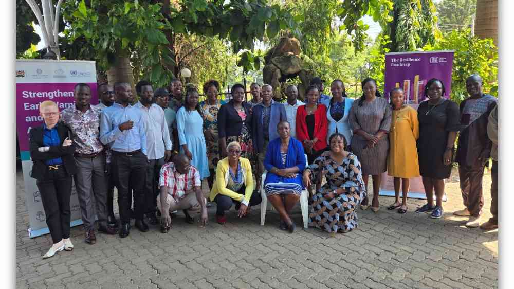 Multi-stakeholders workshop on DRR take group photo in Homa Bay