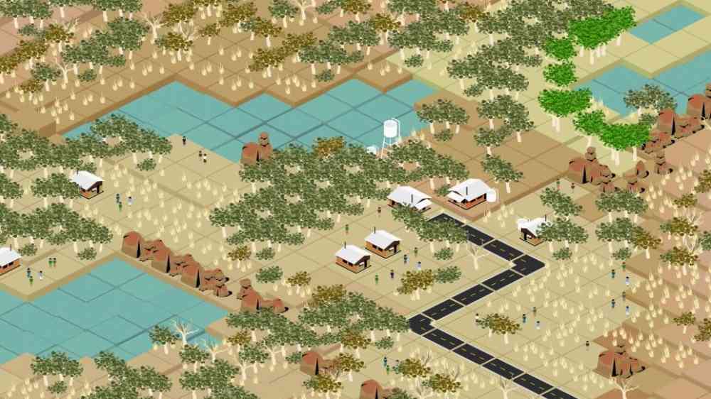 Screenshot of the wildfire scenario of the Stop Disasters game