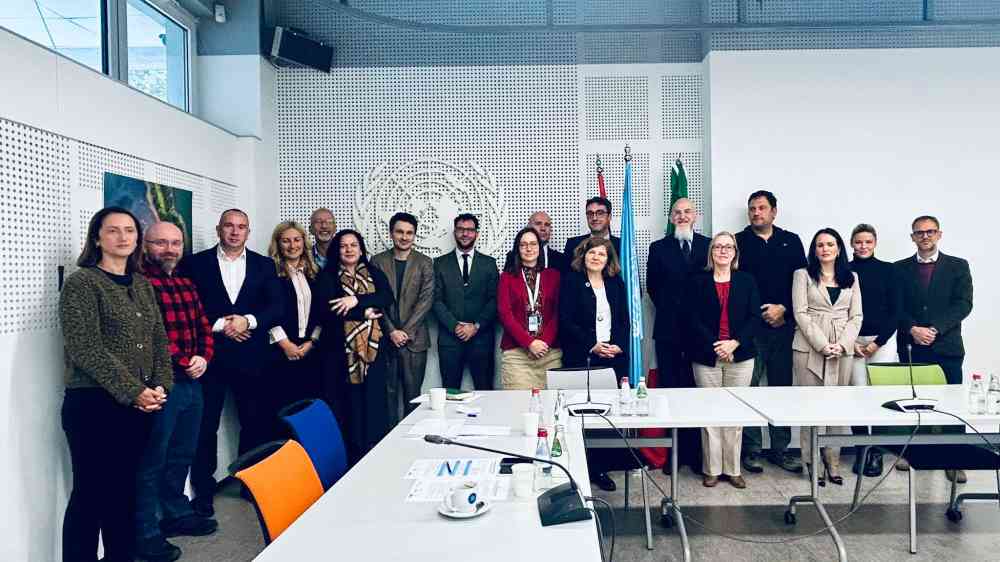 Participants taking a group photo at the new initiative launch event in Belgrade, Serbia