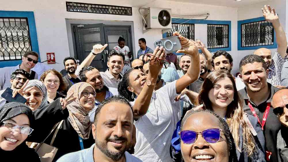 Group photo of participants in Aden Yemen