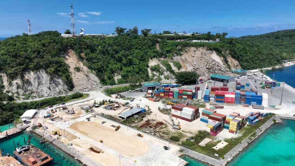 Landslip in Port Villa affecting critical infrastructure