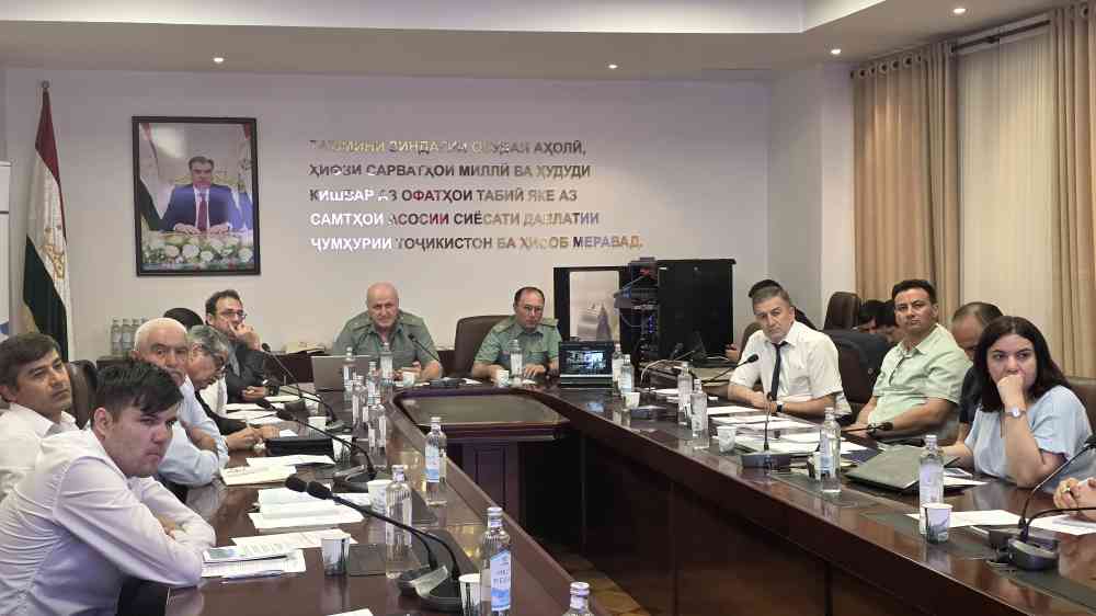 Meeting of key stakeholders in Tajikistan on establishing a framework for disaster risk information exchange