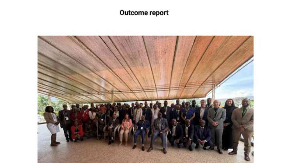 Cover page for the 24th AWGDRR Outcome Document 
