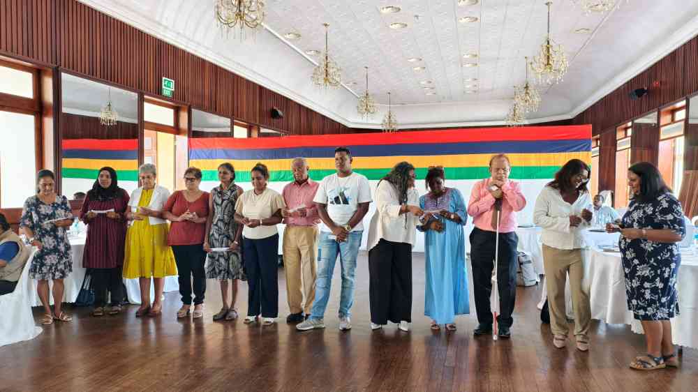 Participants take part in the “Game of Life” role-play exercise, exploring the real-life challenges faced by persons with disabilities during disasters and strengthening understanding of inclusive preparedness