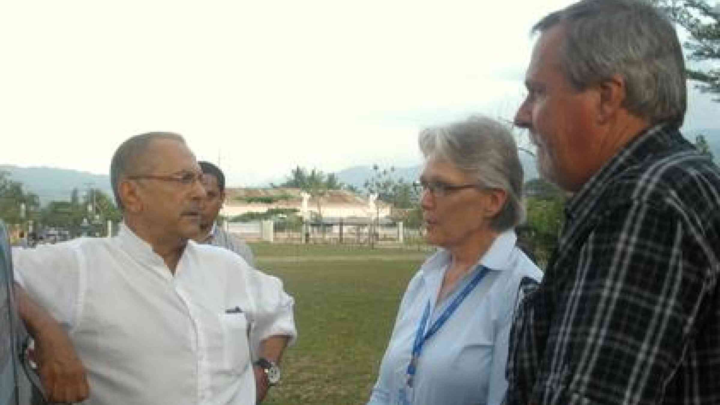 from left to right: José Ramos-Horta, Margareta Wahlström, and Finn Reske Nielsen (Credit: UNDP Timor-Leste)