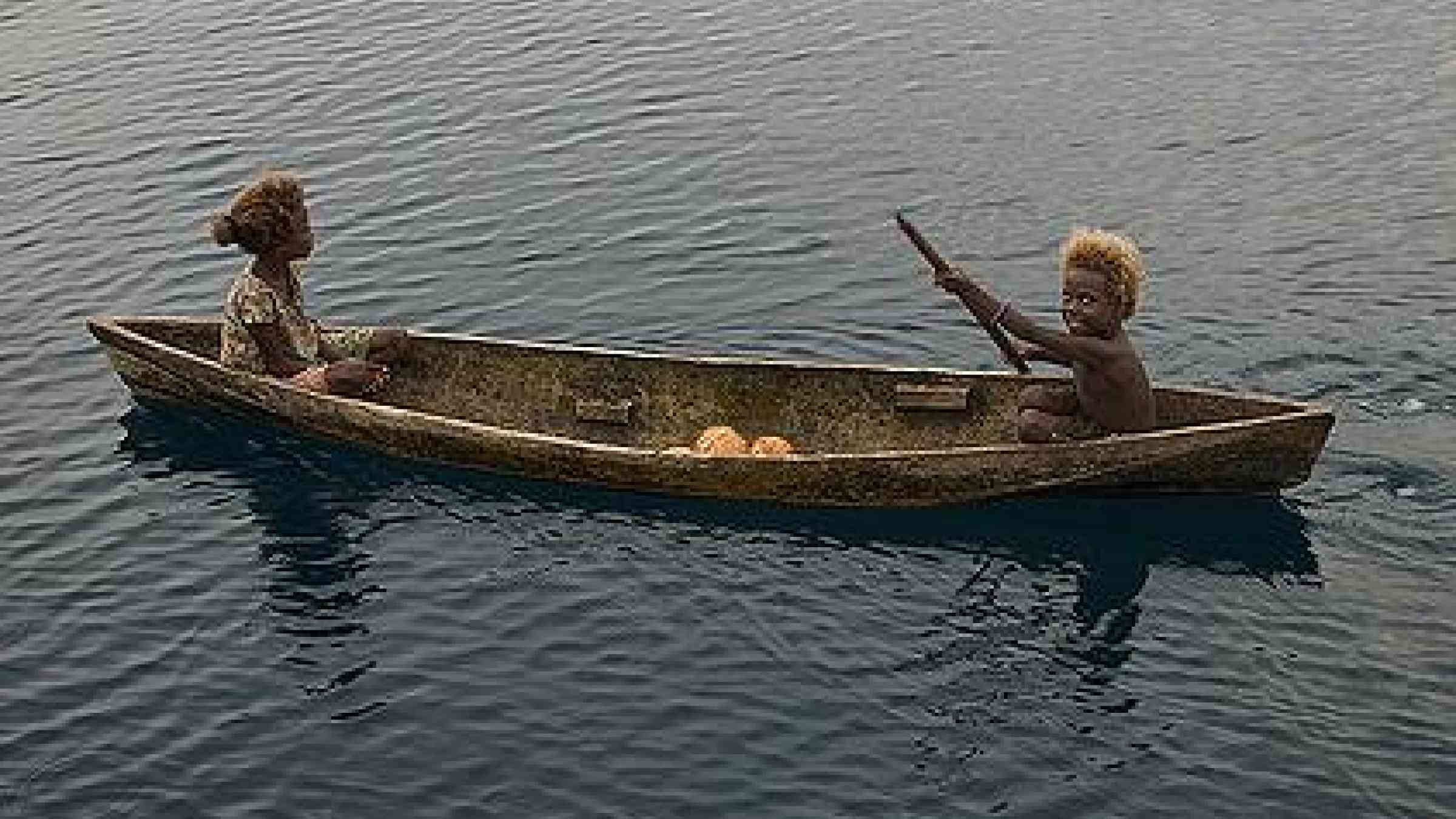 Photo of Children in the Solomon Islands by Tom Gruber