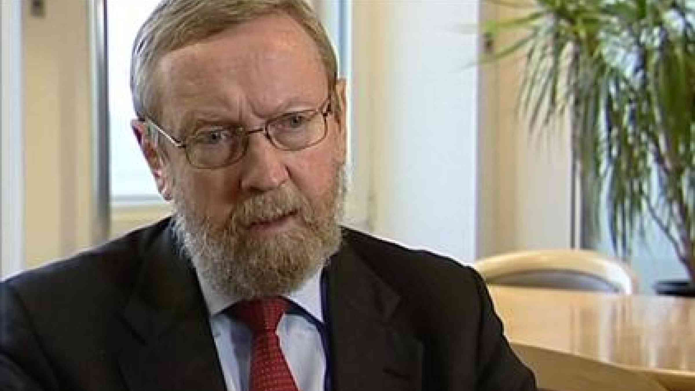 Professor Sir John Beddington, the UK government's chief scientific adviser