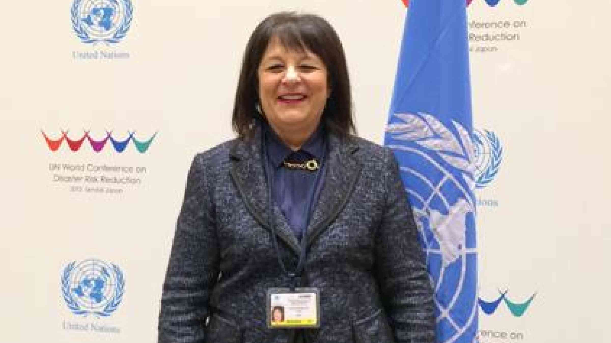 Dr. Laila Rashed Iskandar, Egypt's Minister of State for Urban Renewal and Informal Settlements. (Photo: UNISDR)