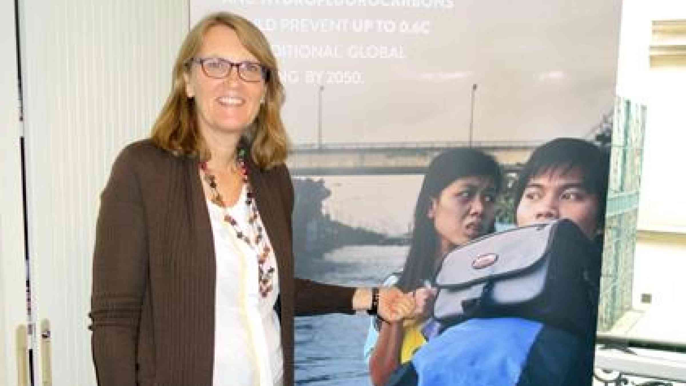 Helena Molin Valdes who  leads the secretariat of the Climate and Clean Air Coalition. (Photo: UNISDR)