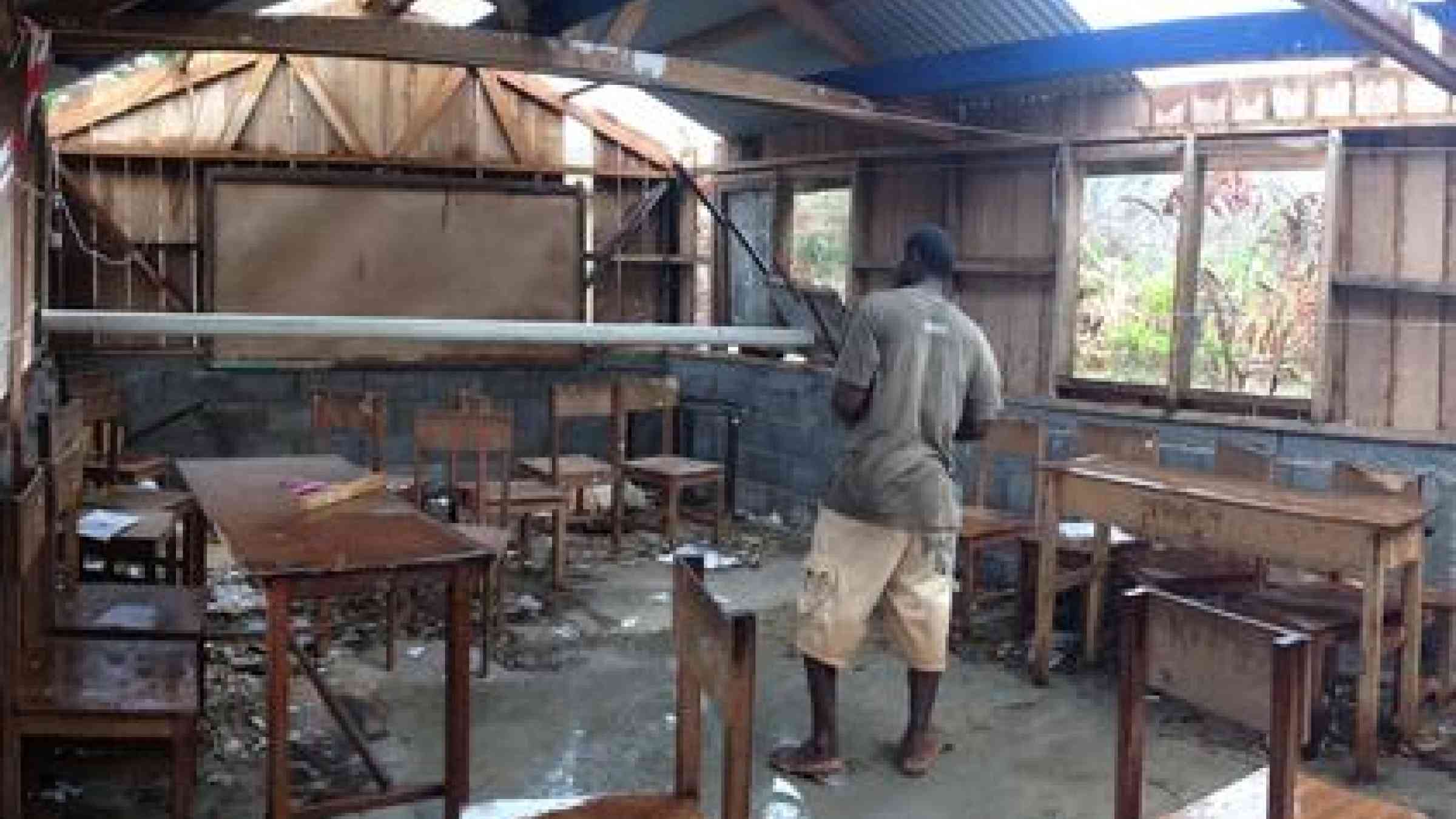 Cyclone Pam caused devastation across many of the 65 inhabited islands of Vanuatu and damaged many schools. (Photo: UNDP)