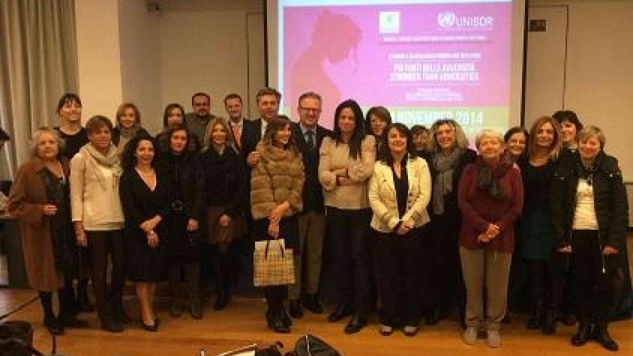Potenza community members who were recognised today for their efforts in championing disaster risk reduction (Photo: Province of Potenza)
