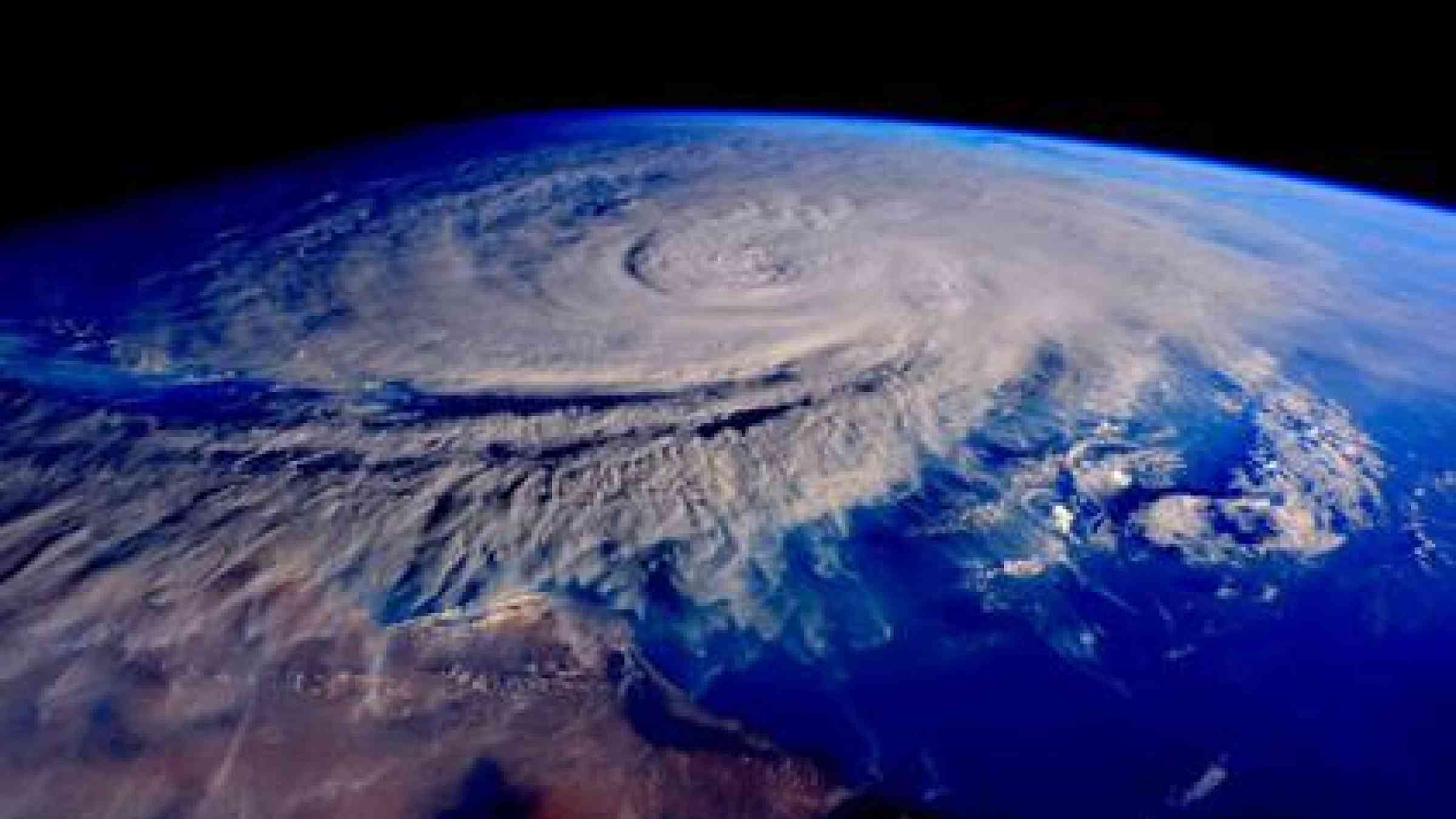 A view of Cyclone Chapala from the International Space Station on October 31, 2015. (Photo: Scott Kelly/ EPA)