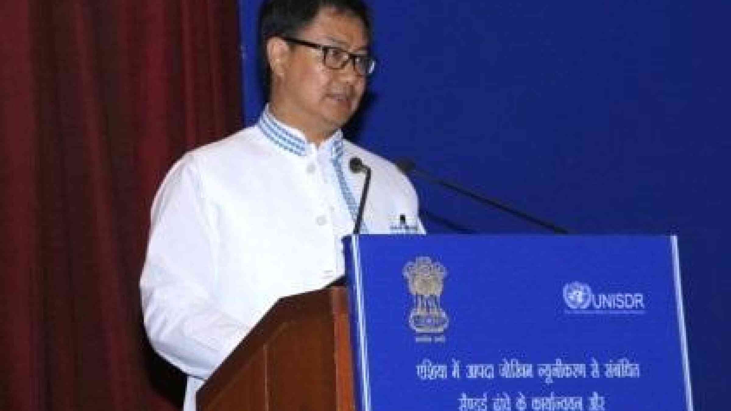 Mr. Kiren Rijiju, India's Minister of State for Home Affairs and UNISDR Champion