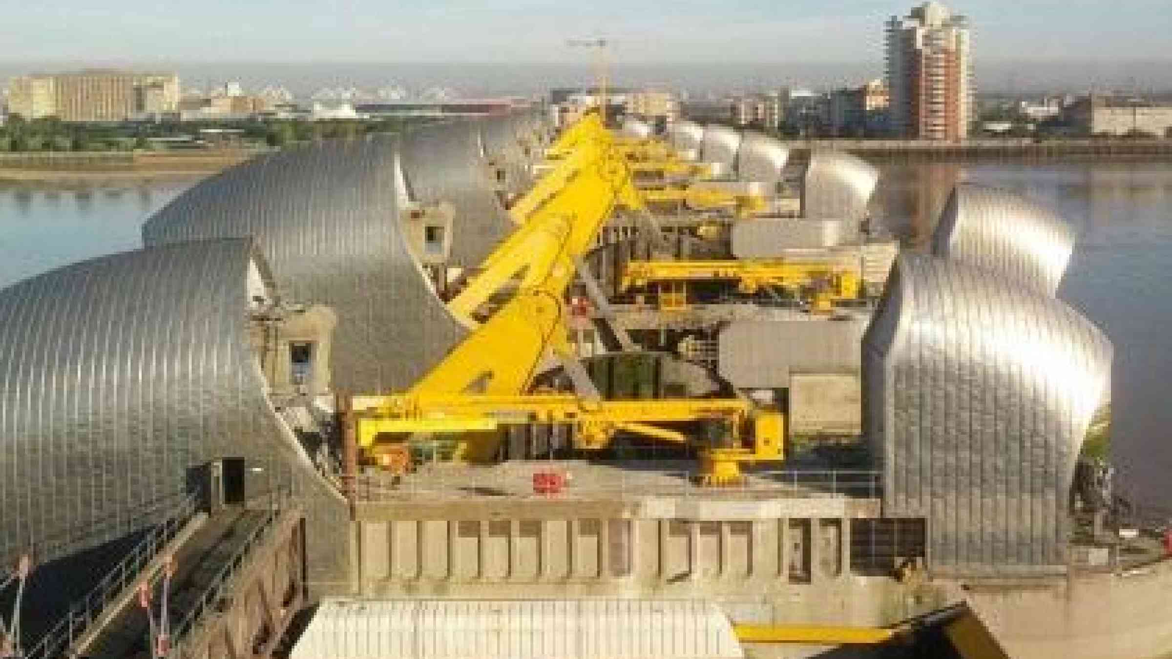 The Thames Barrier is one of the largest movable flood barriers in the world (Photo: Environment Agency)