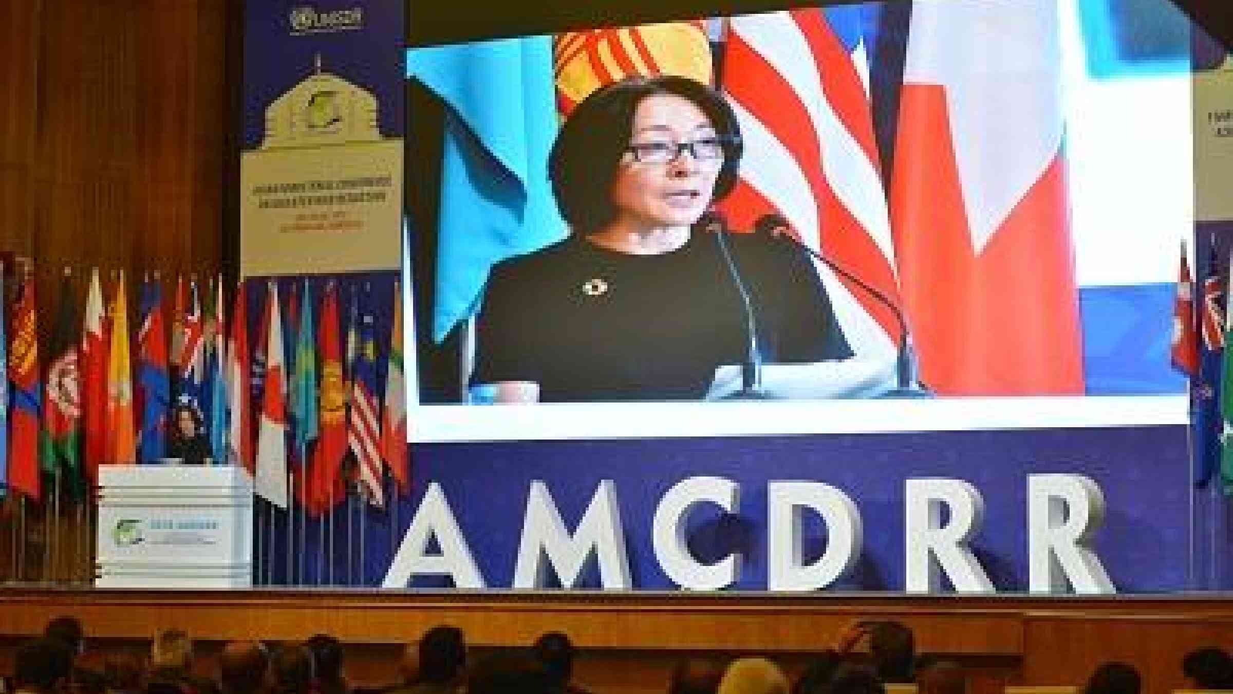 UNISDR head Mami Mizutori told the opening of AMCDRR that extreme weather events are driving disaster displacement in the region