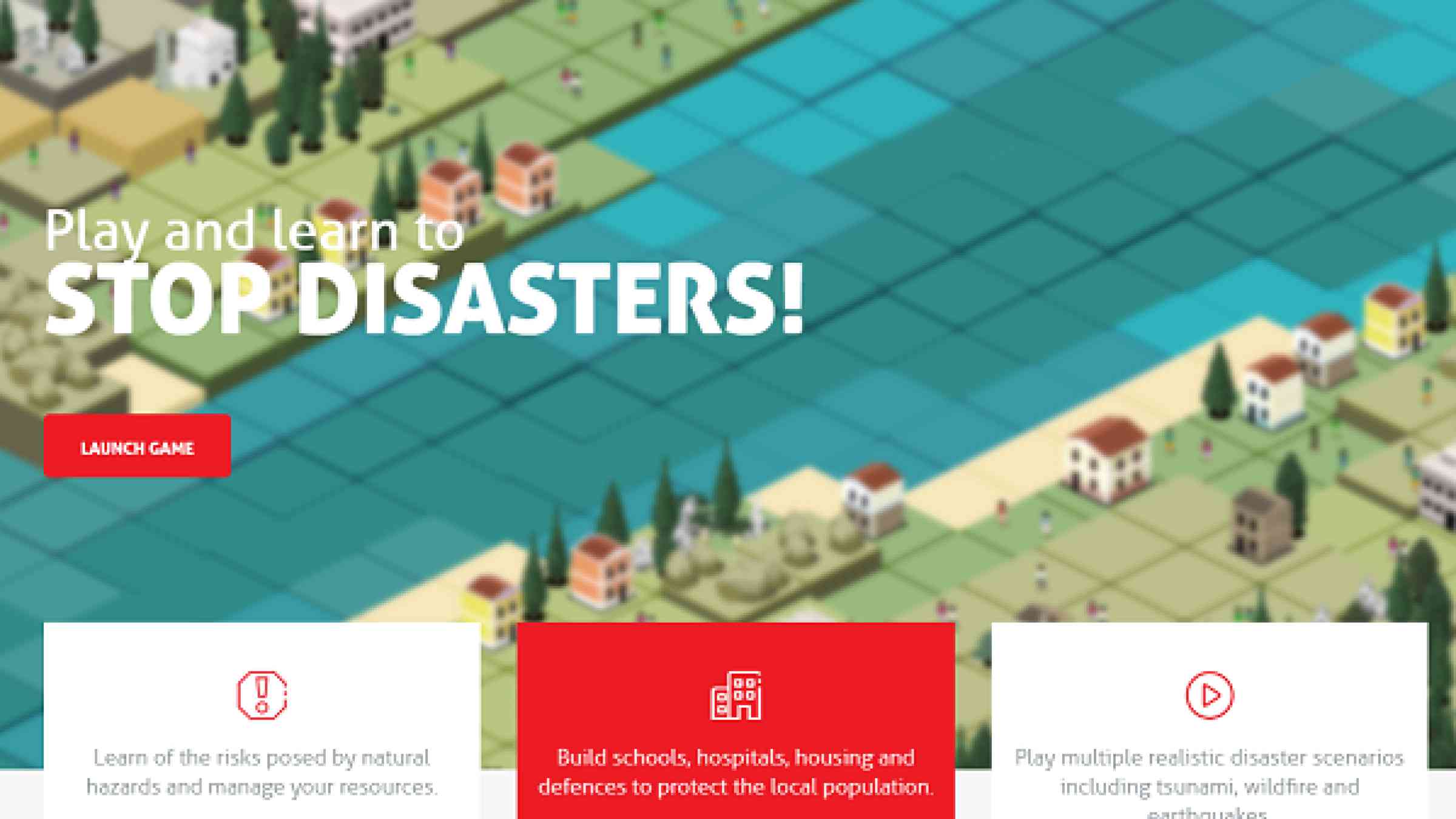 The Stop Disasters Game encourages thinking about preparedness and emergency planning