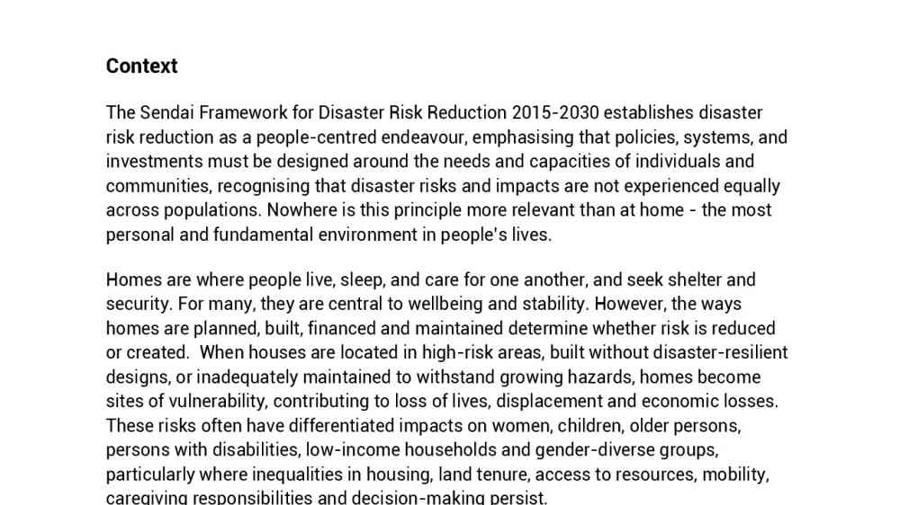 Concept note: International Day for Disaster Risk Reduction (IDDRR) 2026 thumbnail