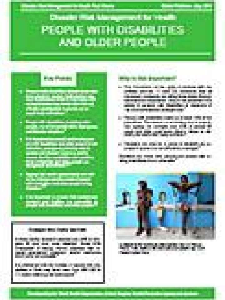 Disaster risk management for health: people with disabilities and older ...