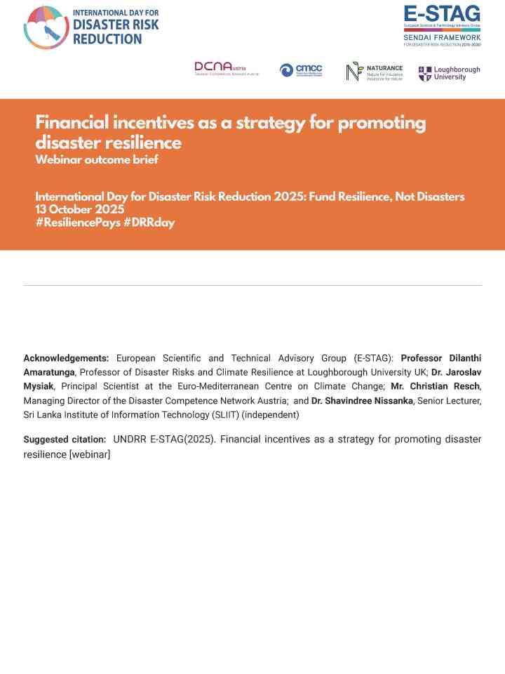 ESTAG webinar outcome document